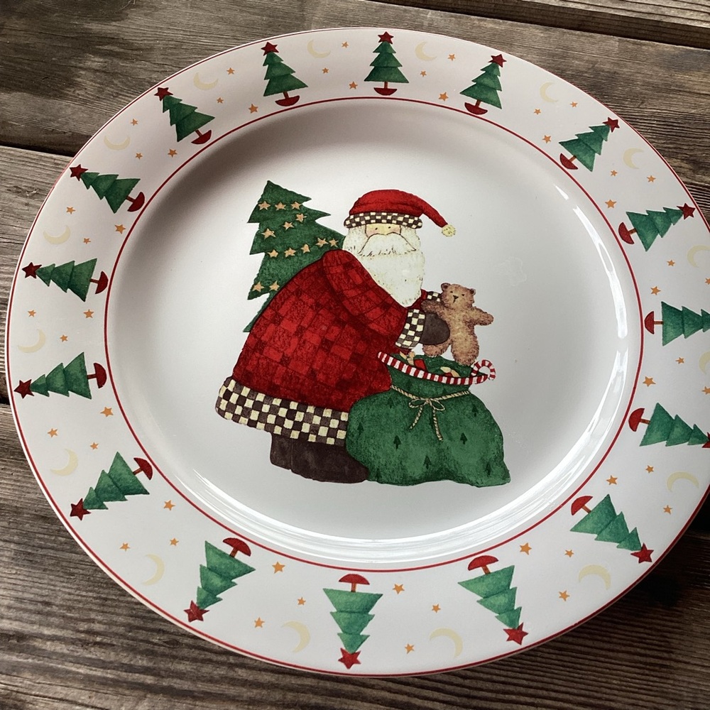 Sakura Vintage Magic of Santa by Debbie Mumm Serving Platter